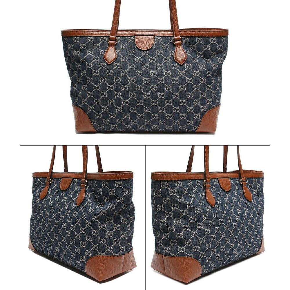 Gucci Denim Ophidia GG Bag Tote